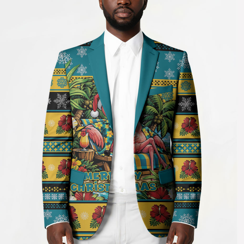 Afro-Bahamian Christmas Blazer This Flamingo Needs A Beach Retreat