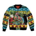 Afro-Bahamian Christmas Bomber Jacket This Flamingo Needs A Beach Retreat