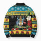 Afro-Bahamian Christmas Bomber Puffer Jacket This Flamingo Needs A Beach Retreat