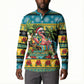Afro-Bahamian Christmas Button Sweatshirt This Flamingo Needs A Beach Retreat