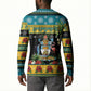 Afro-Bahamian Christmas Button Sweatshirt This Flamingo Needs A Beach Retreat