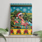 Afro-Bahamian Christmas Canvas Wall Art This Flamingo Needs A Beach Retreat