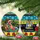 Afro-Bahamian Christmas Ceramic Ornament This Flamingo Needs A Beach Retreat