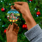 Afro-Bahamian Christmas Ceramic Ornament This Flamingo Needs A Beach Retreat