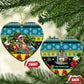 Afro-Bahamian Christmas Ceramic Ornament This Flamingo Needs A Beach Retreat