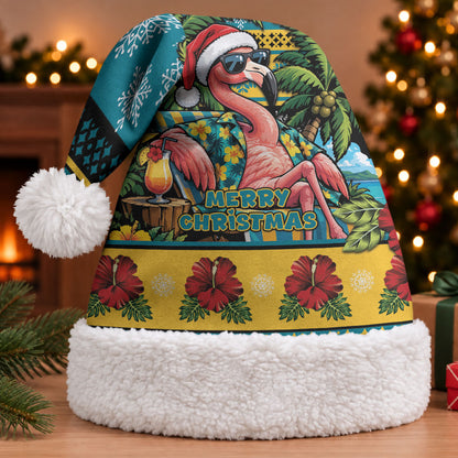 Afro-Bahamian Christmas Santa Hat This Flamingo Needs A Beach Retreat
