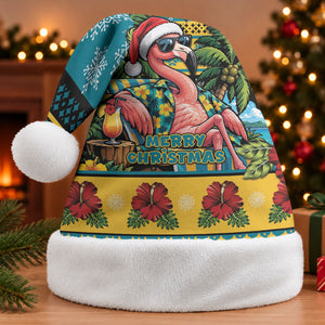 Afro-Bahamian Christmas Santa Hat This Flamingo Needs A Beach Retreat