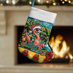 Afro-Bahamian Christmas Stocking This Flamingo Needs A Beach Retreat