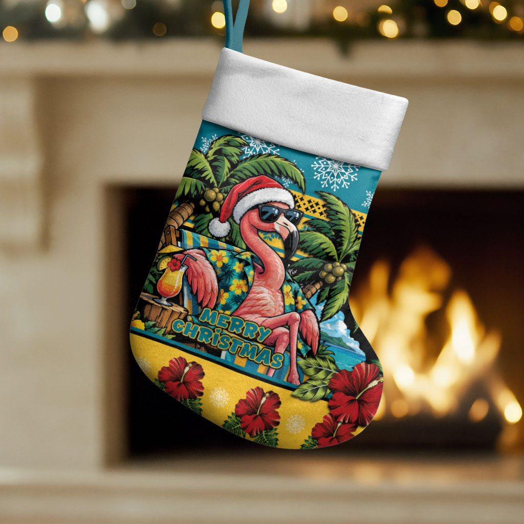Afro-Bahamian Christmas Stocking This Flamingo Needs A Beach Retreat