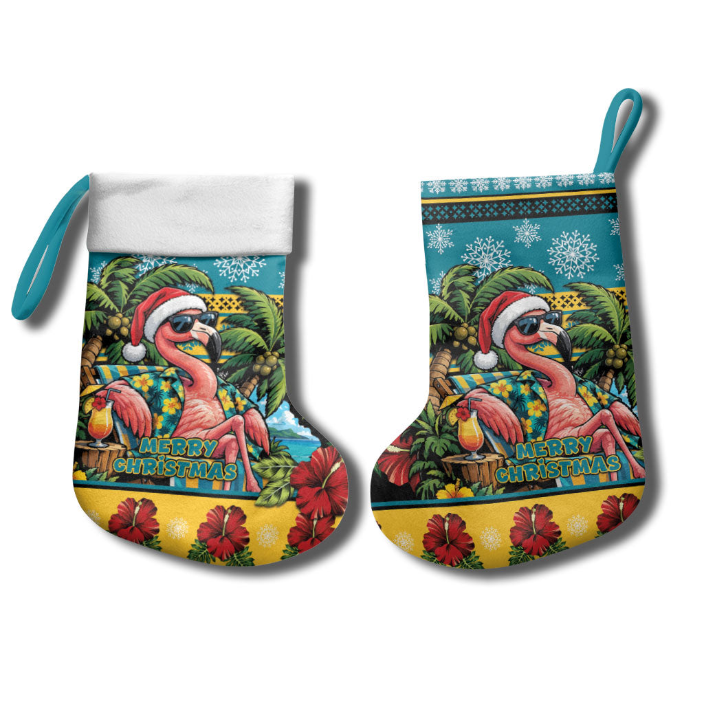 Afro-Bahamian Christmas Stocking This Flamingo Needs A Beach Retreat