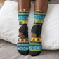 Afro-Bahamian Christmas Crew Socks This Flamingo Needs A Beach Retreat