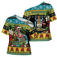 Afro-Bahamian Christmas Cross Shoulder Shirt This Flamingo Needs A Beach Retreat