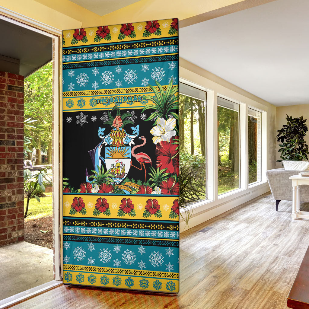 Afro-Bahamian Christmas Door Cover This Flamingo Needs A Beach Retreat