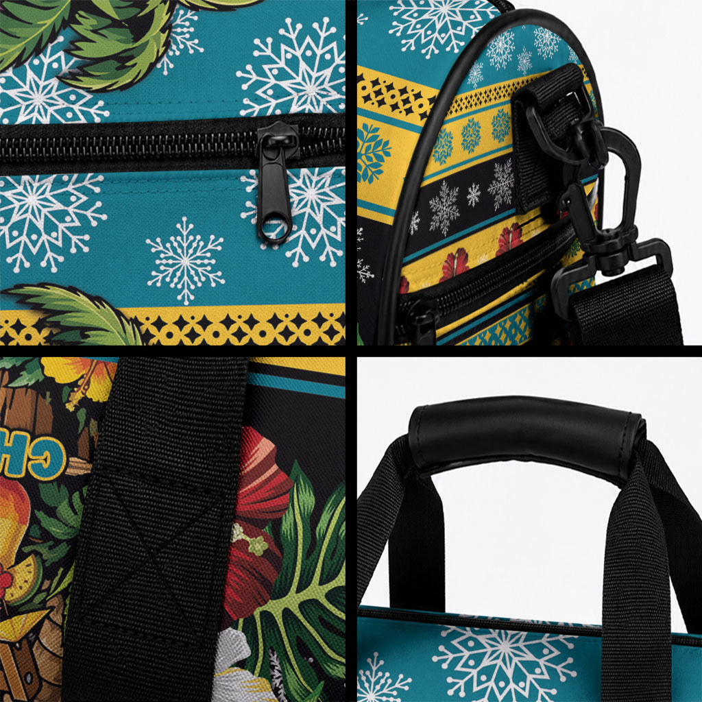 Afro-Bahamian Christmas Duffle Bag This Flamingo Needs A Beach Retreat