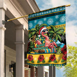 Afro-Bahamian Christmas Garden Flag This Flamingo Needs A Beach Retreat