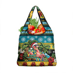Afro-Bahamian Christmas Grocery Bag This Flamingo Needs A Beach Retreat