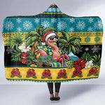 Afro-Bahamian Christmas Hooded Blanket This Flamingo Needs A Beach Retreat