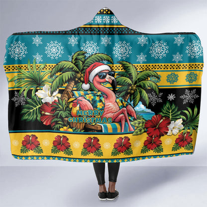 Afro-Bahamian Christmas Hooded Blanket This Flamingo Needs A Beach Retreat