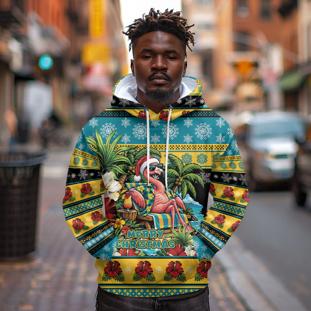 Afro-Bahamian Christmas Hoodie This Flamingo Needs A Beach Retreat