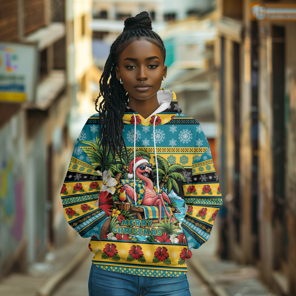 Afro-Bahamian Christmas Hoodie This Flamingo Needs A Beach Retreat