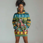 Afro-Bahamian Christmas Hoodie Dress This Flamingo Needs A Beach Retreat