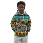 Afro-Bahamian Christmas Kid Hoodie This Flamingo Needs A Beach Retreat