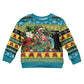 Afro-Bahamian Christmas Kid Ugly Christmas Sweater This Flamingo Needs A Beach Retreat