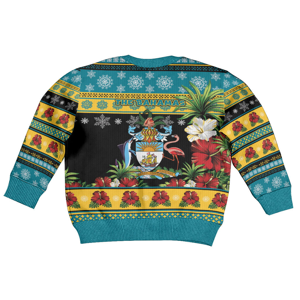 Afro-Bahamian Christmas Kid Ugly Christmas Sweater This Flamingo Needs A Beach Retreat