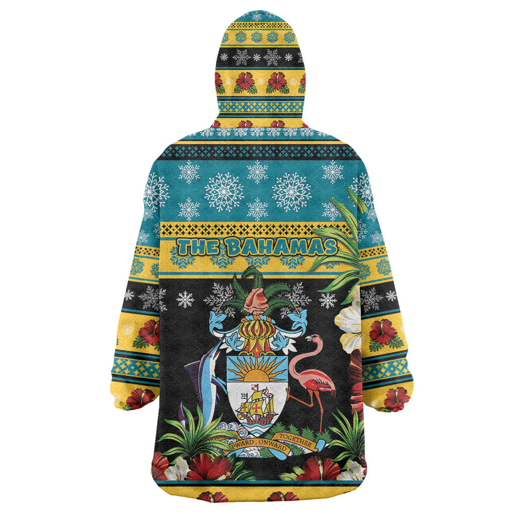 Afro-Bahamian Christmas Kid Wearable Blanket Hoodie This Flamingo Needs A Beach Retreat