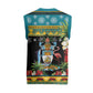 Afro-Bahamian Christmas Knitted V-Neck Vest This Flamingo Needs A Beach Retreat