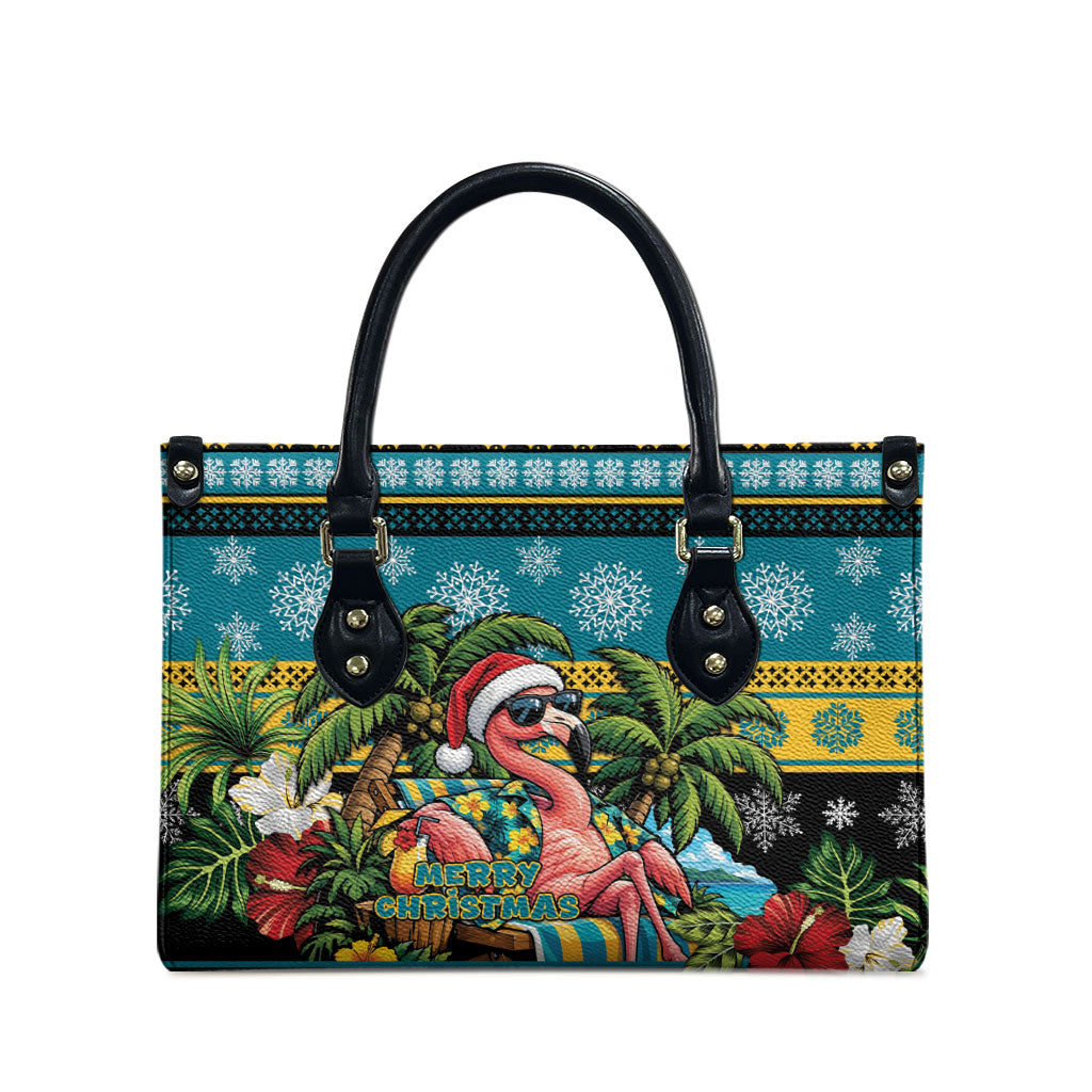 Afro-Bahamian Christmas Leather Bag This Flamingo Needs A Beach Retreat