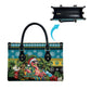 Afro-Bahamian Christmas Leather Bag This Flamingo Needs A Beach Retreat