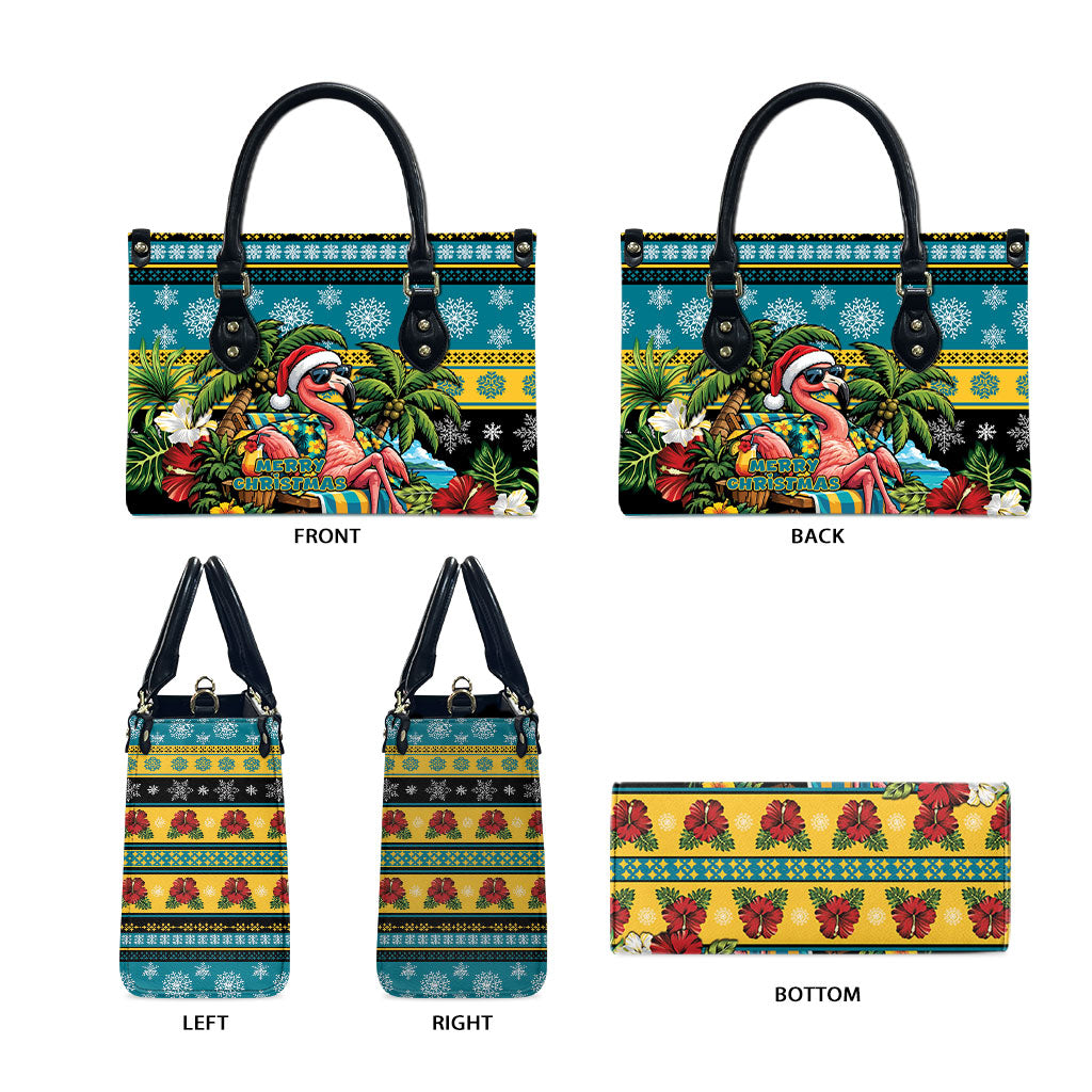 Afro-Bahamian Christmas Leather Bag This Flamingo Needs A Beach Retreat