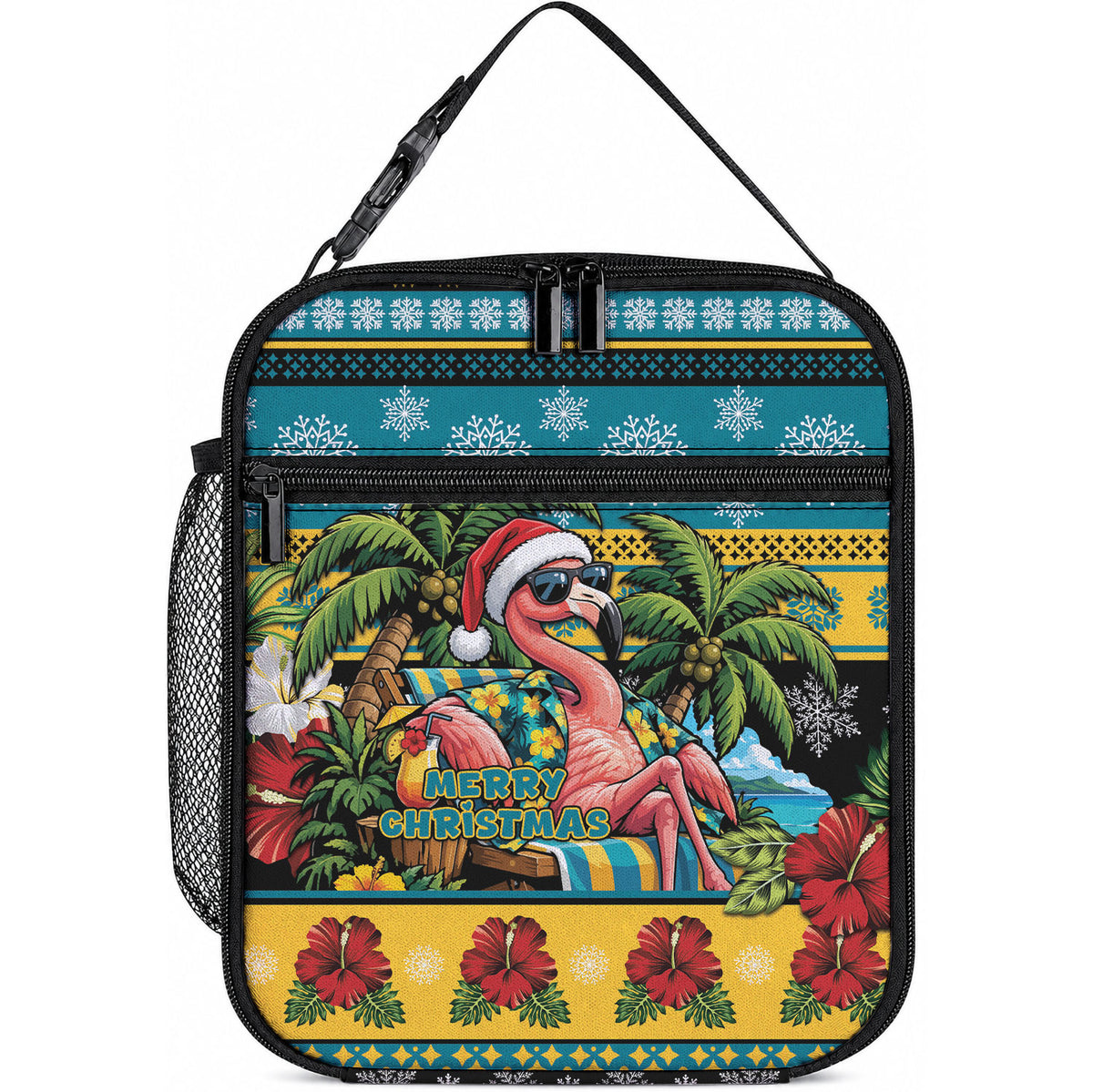 Afro-Bahamian Christmas Lunch Bag This Flamingo Needs A Beach Retreat