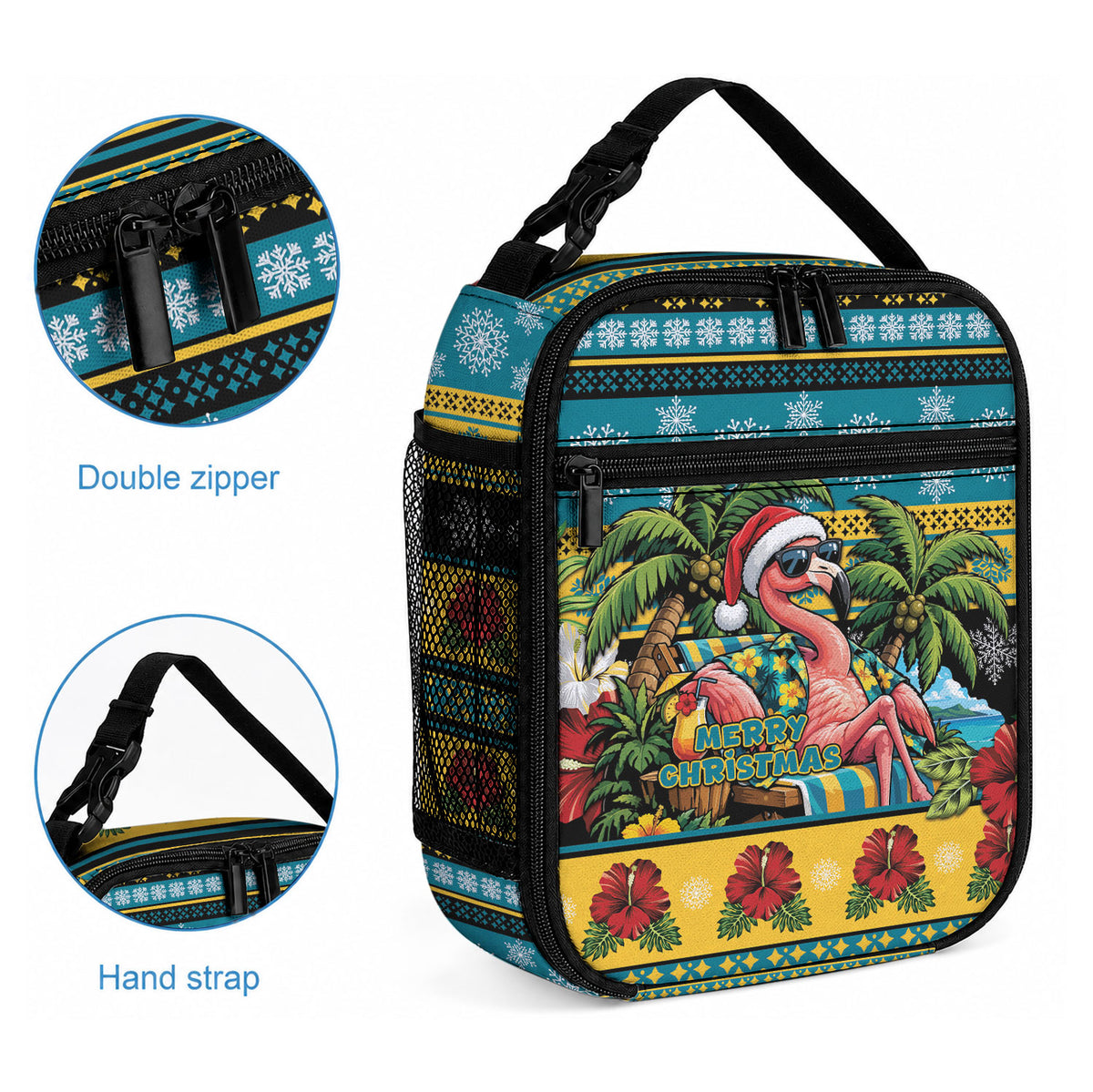 Afro-Bahamian Christmas Lunch Bag This Flamingo Needs A Beach Retreat