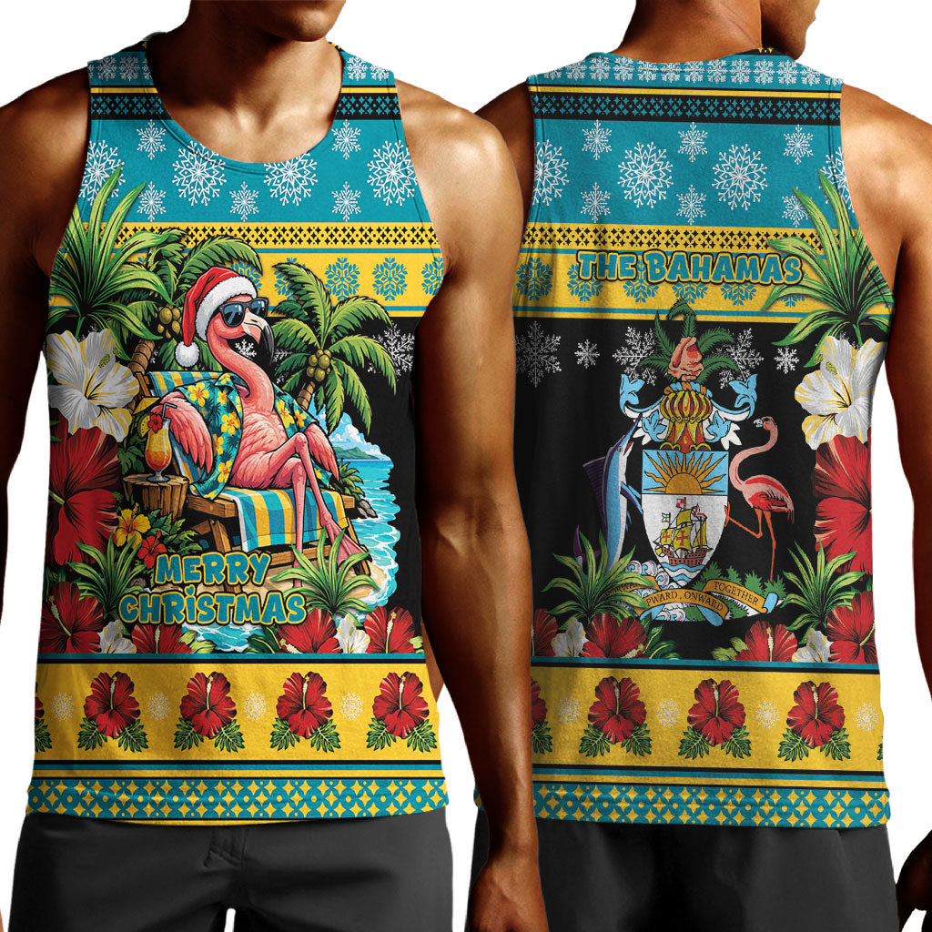 Afro-Bahamian Christmas Men Tank Top This Flamingo Needs A Beach Retreat