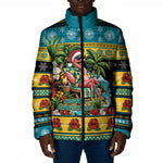 Afro-Bahamian Christmas Padded Jacket This Flamingo Needs A Beach Retreat