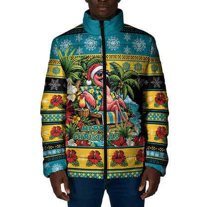 Afro-Bahamian Christmas Padded Jacket This Flamingo Needs A Beach Retreat