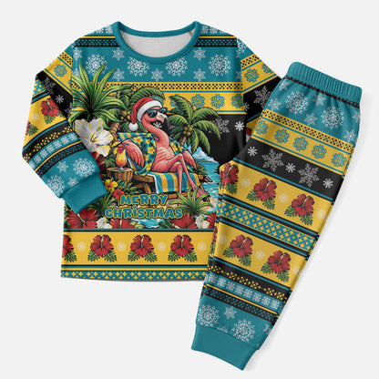 Afro-Bahamian Christmas Pajama Set This Flamingo Needs A Beach Retreat