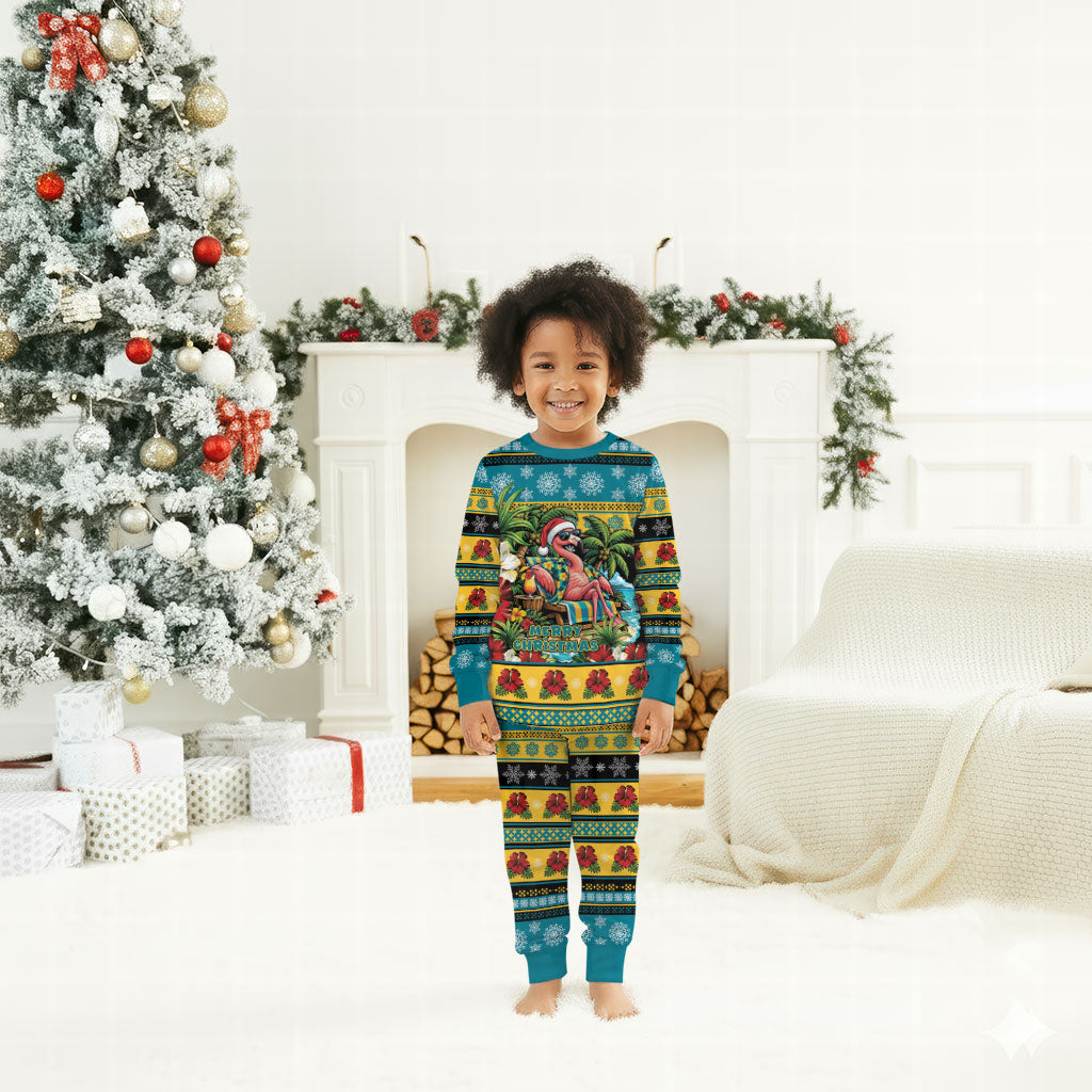 Afro-Bahamian Christmas Pajama Set This Flamingo Needs A Beach Retreat