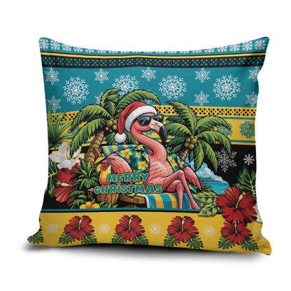Afro-Bahamian Christmas Pillow Cover This Flamingo Needs A Beach Retreat
