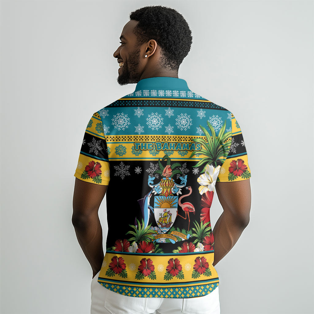 Afro-Bahamian Christmas Polo Shirt This Flamingo Needs A Beach Retreat