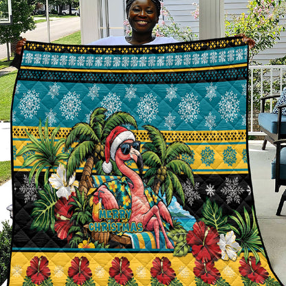 Afro-Bahamian Christmas Quilt This Flamingo Needs A Beach Retreat