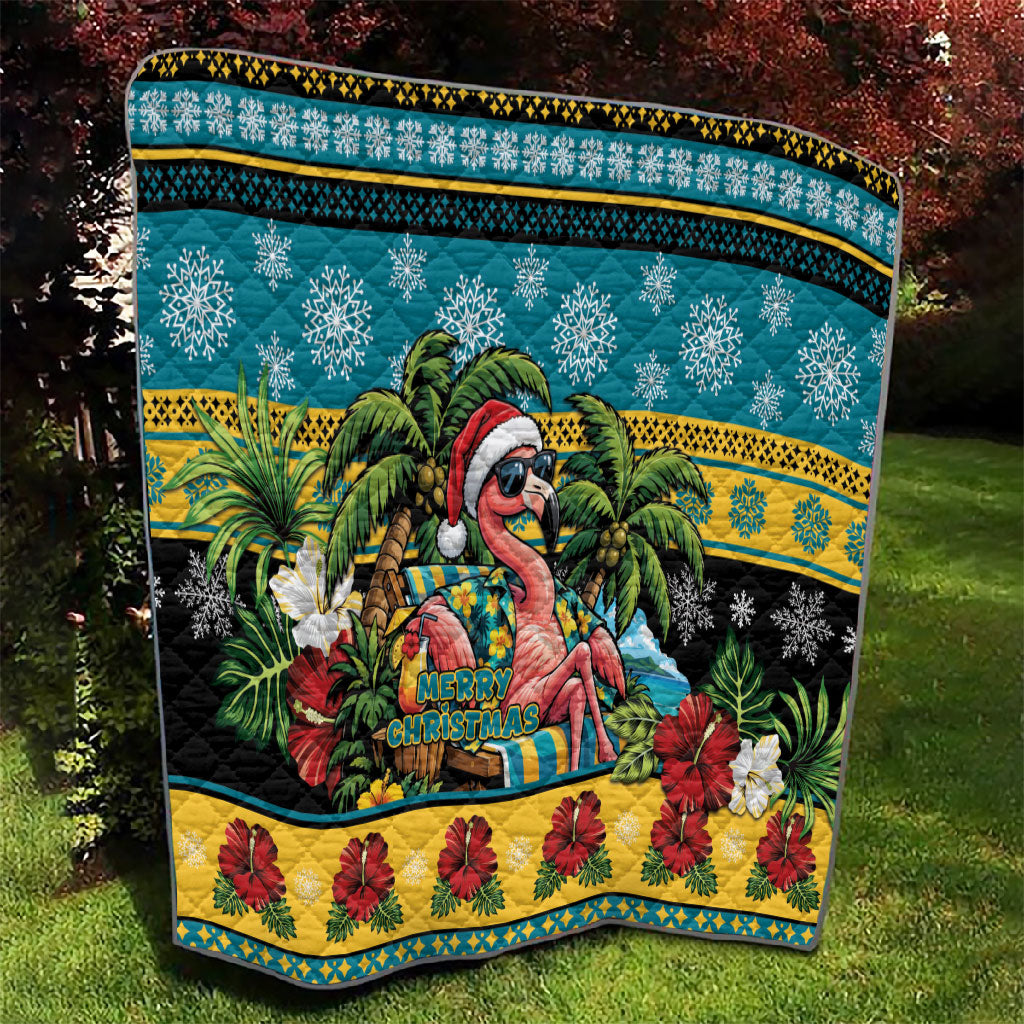 Afro-Bahamian Christmas Quilt This Flamingo Needs A Beach Retreat