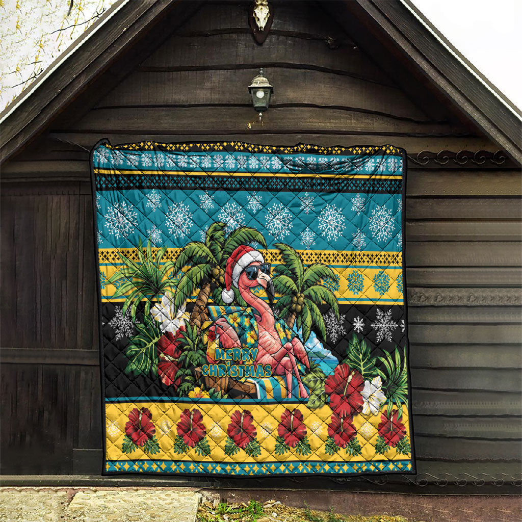 Afro-Bahamian Christmas Quilt This Flamingo Needs A Beach Retreat