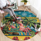 Afro-Bahamian Christmas Round Carpet This Flamingo Needs A Beach Retreat
