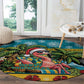 Afro-Bahamian Christmas Round Carpet This Flamingo Needs A Beach Retreat