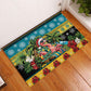 Afro-Bahamian Christmas Rubber Doormat This Flamingo Needs A Beach Retreat