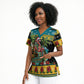 Afro-Bahamian Christmas Scrub Top This Flamingo Needs A Beach Retreat