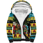 Afro-Bahamian Christmas Sherpa Hoodie This Flamingo Needs A Beach Retreat